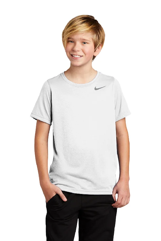 Nike Youth Team rLegend Dri-Fit Moisture Wicking Short Sleeve Crewneck T-Shirt - White