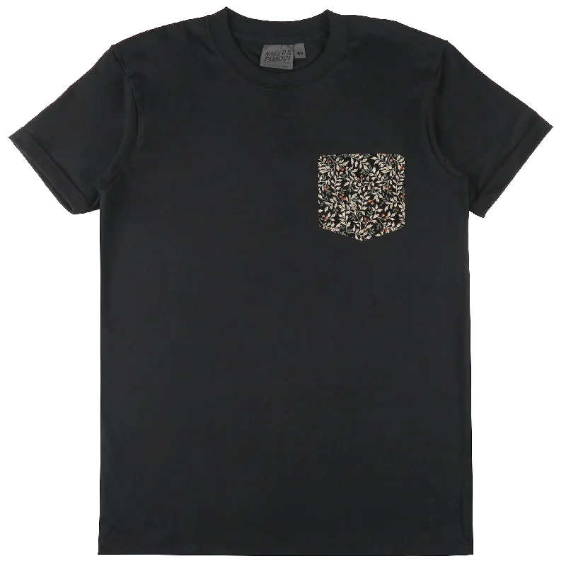 Pocket Tee - Black - Nuts And Berries