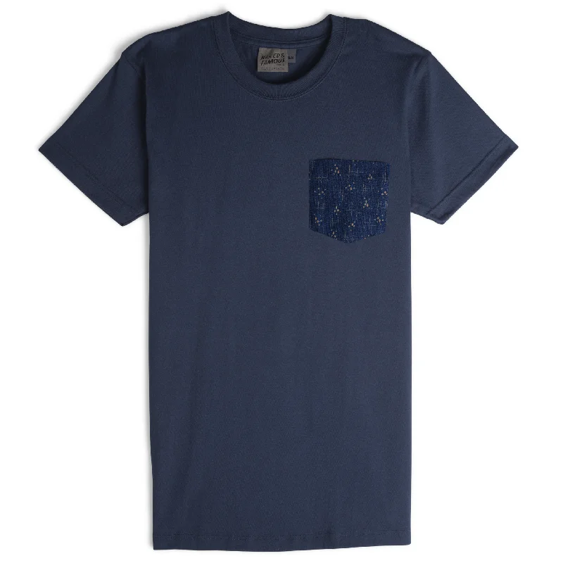 Pocket Tee - Navy + Mid-Century Pique