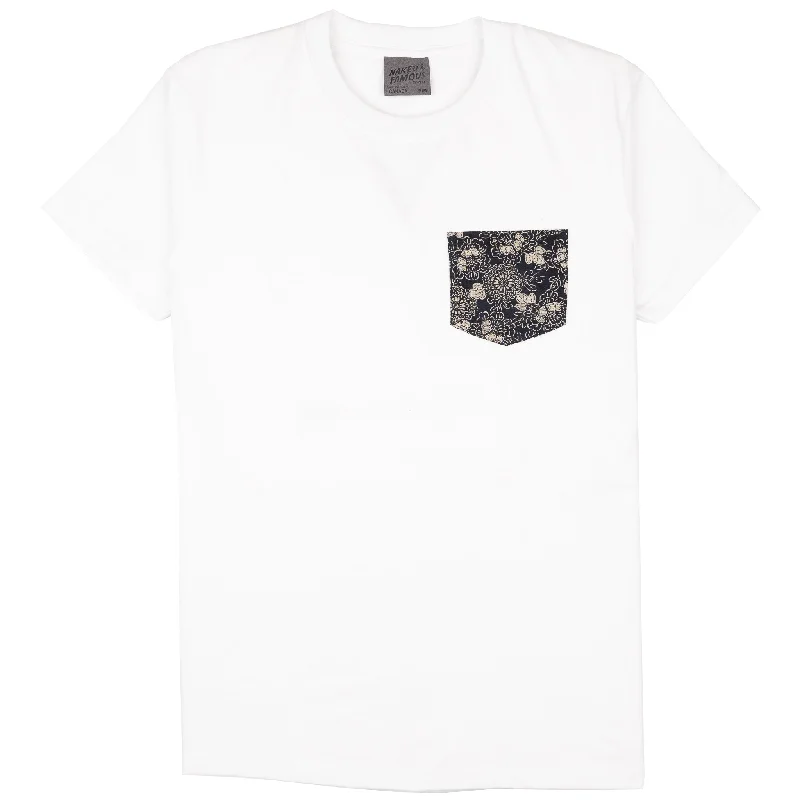 Pocket Tee - White - Kimono Floral