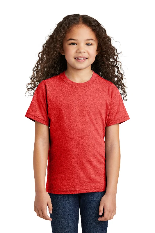 Port & Company Youth Short Sleeve Crewneck T-Shirt - Heather Bright Red