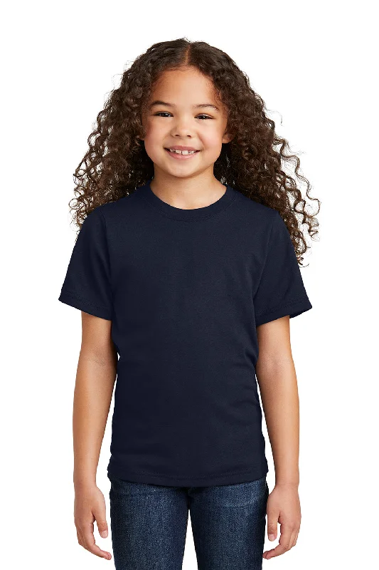 Port & Company Youth Short Sleeve Crewneck T-Shirt - Deep Navy Blue