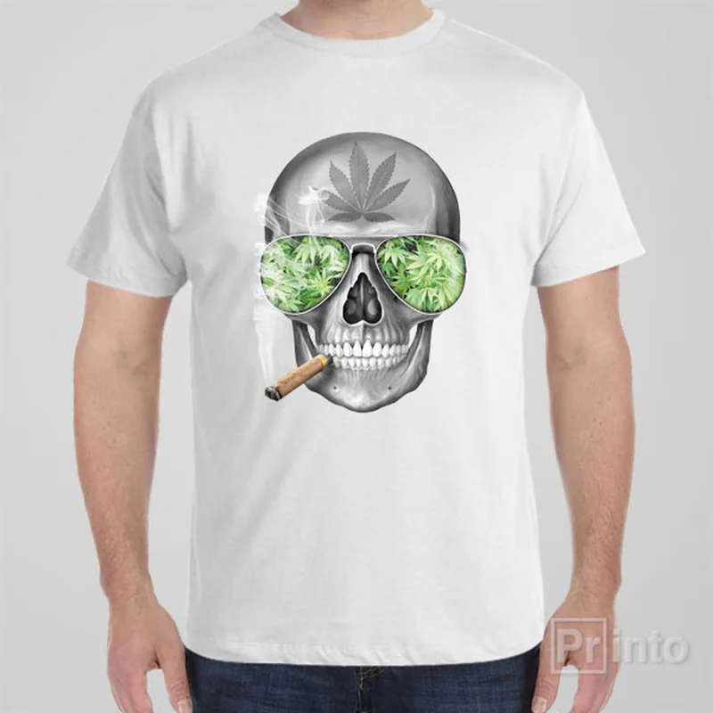 Smoking Skull - T-shirt