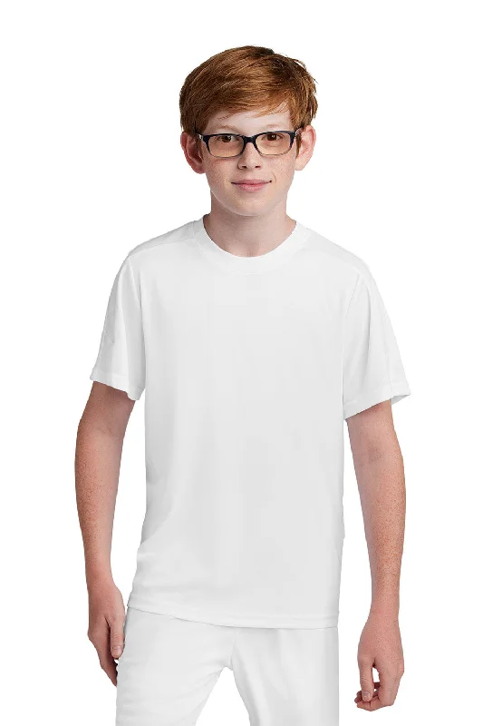 Sport-Tek Youth Moisture Wicking Competitor United Short Sleeve Crewneck T-Shirt - White - COMING SOON