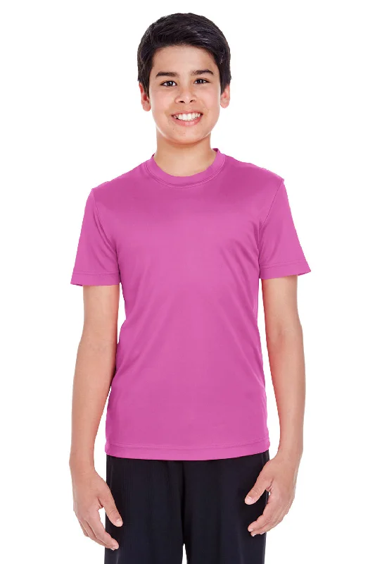 Team 365 Youth Zone Performance Moisture Wicking Short Sleeve Crewneck T-Shirt - Charity Pink