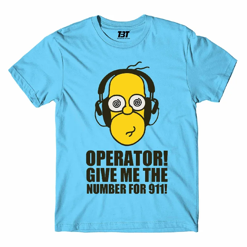 The Simpsons T shirt - Number For 911