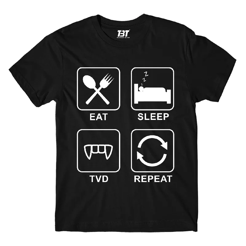 The Vampire Diaries T shirt - Eat Sleep TVD Repeat