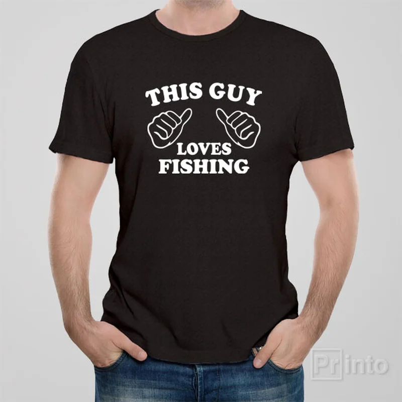 This guy loves fishing T-shirt