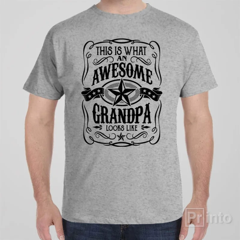 This is what an awesome grandpa looks like - T-shirt