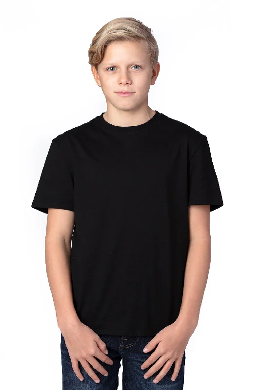 Threadfast Apparel Youth Ultimate Short Sleeve Crewneck T-Shirt - Black