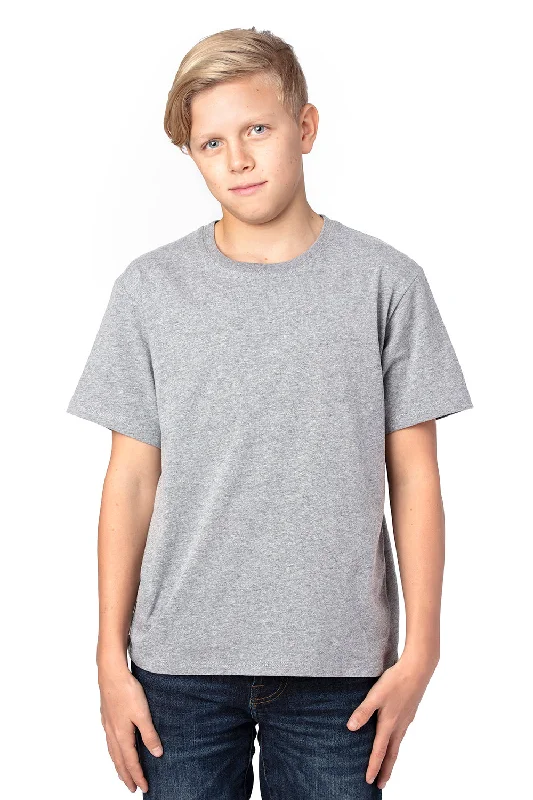 Threadfast Apparel Youth Ultimate Short Sleeve Crewneck T-Shirt - Heather Grey