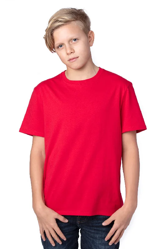 Threadfast Apparel Youth Ultimate Short Sleeve Crewneck T-Shirt - Red