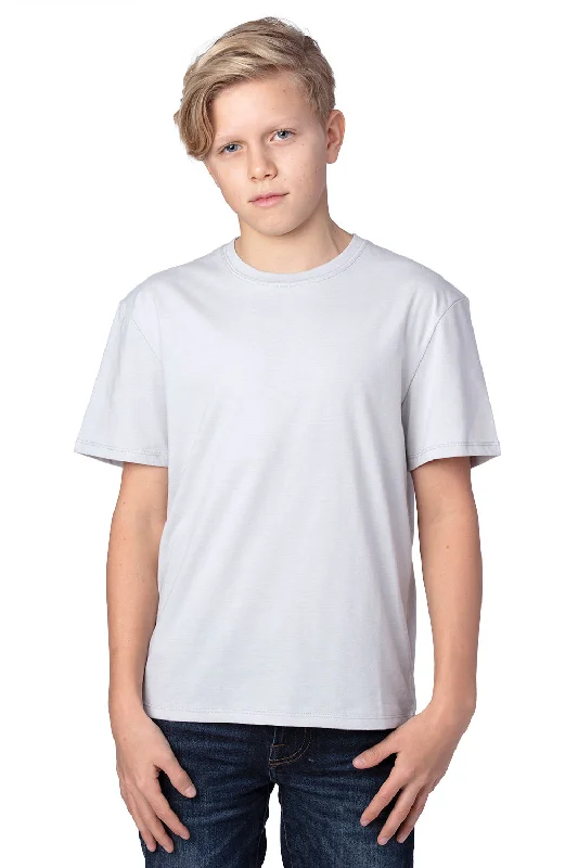 Threadfast Apparel Youth Ultimate Short Sleeve Crewneck T-Shirt - Silver Grey