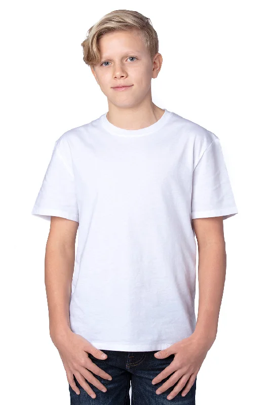 Threadfast Apparel Youth Ultimate Short Sleeve Crewneck T-Shirt - White