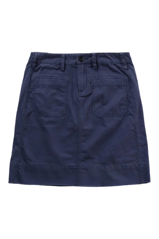 Women's Sailor Skirt In French Navy