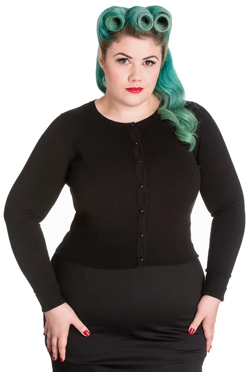 Hell Bunny Paloma Cardigan in Black