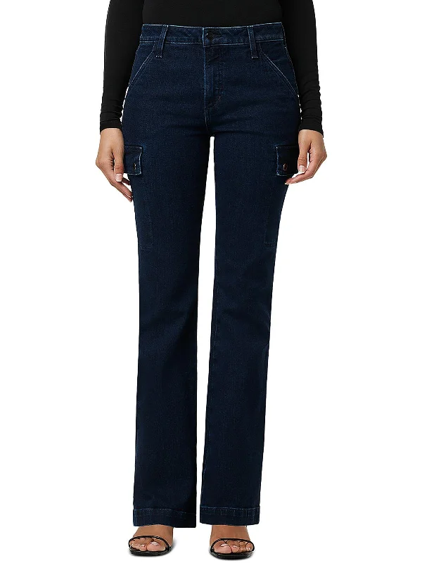 The Frankie Womens High Rise Dark Wash Bootcut Jeans