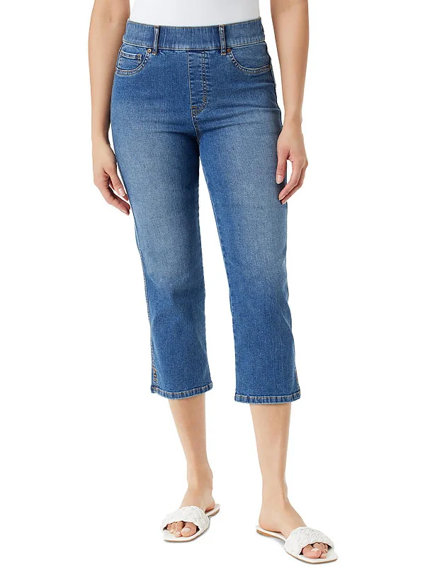 Womens Denim Slimming Capri Jeans