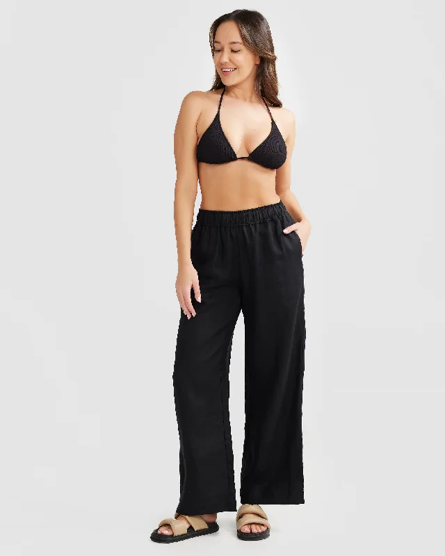 Black Linen Pants