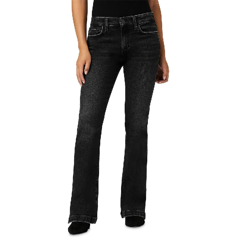 Womens Mid Rise Wide Leg Wide Leg Jeans